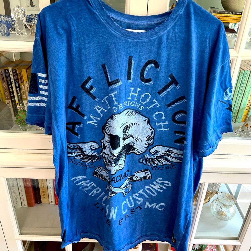 Blue Affliction xxl t